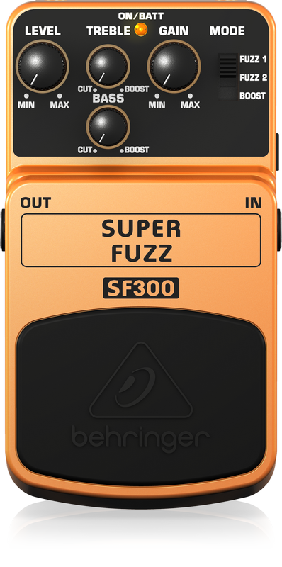 BEHRINGER SF300 Pedal Guitarra Efecto Super Fuzz SF300