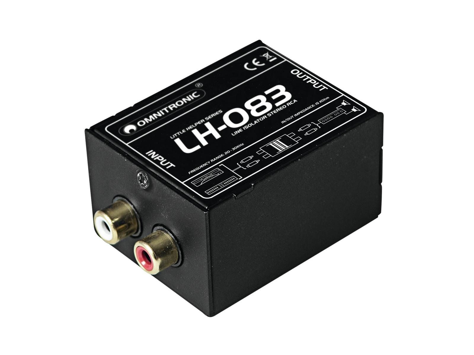 Omnitronic LH-083 Aislador Estéreo RCA LH-083