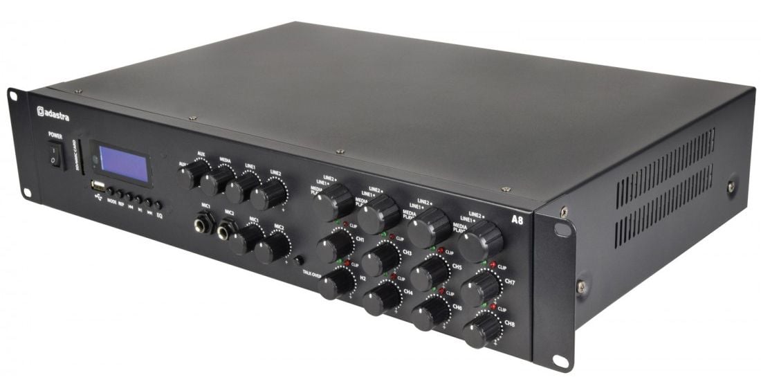 Adastra A8 Amplificador Multicanal Profesional A-8 Ampli