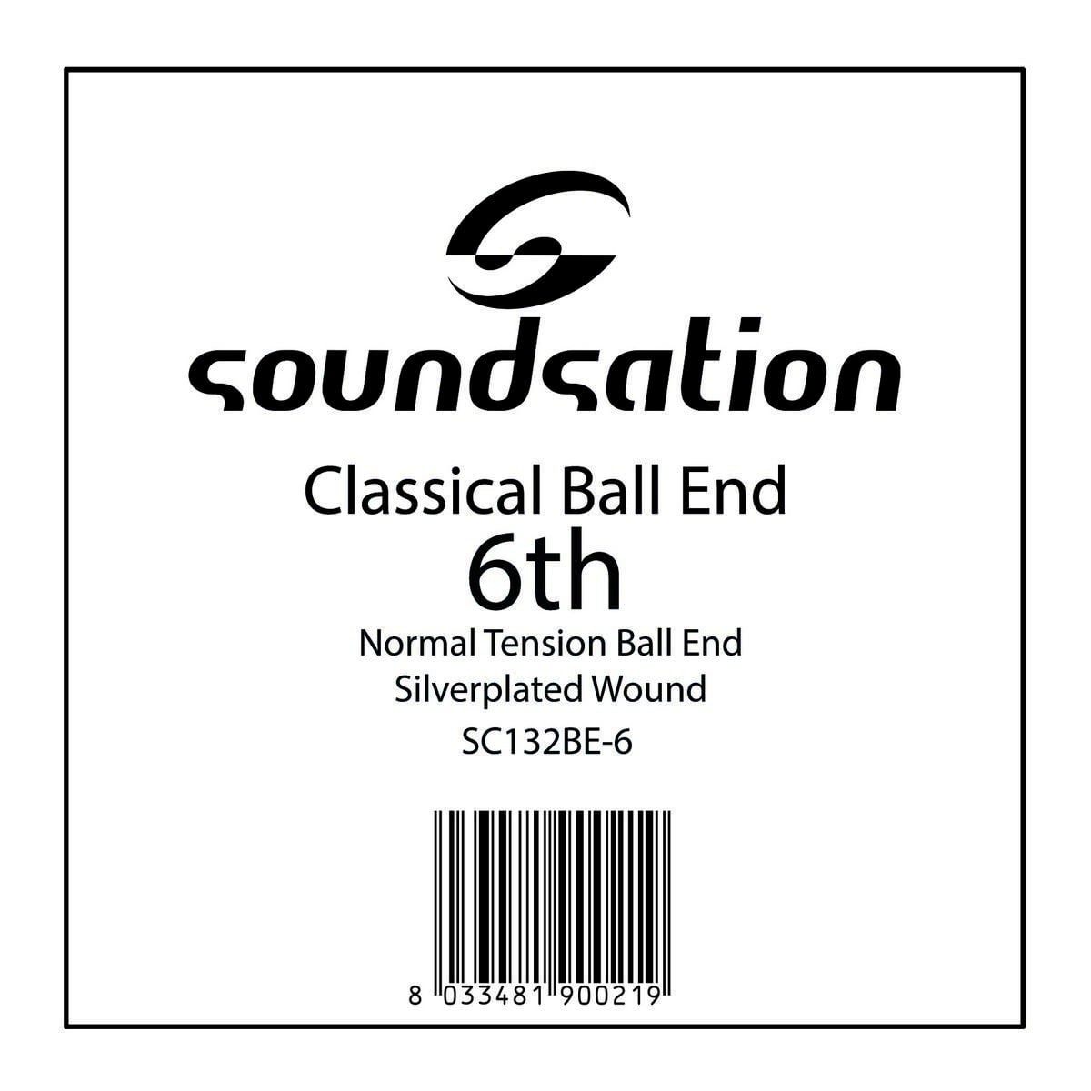 Soundsation Cuerda para guitarra clásica SC132BE-6 con extremo de bola - Mi 0.43 SC132BE-6