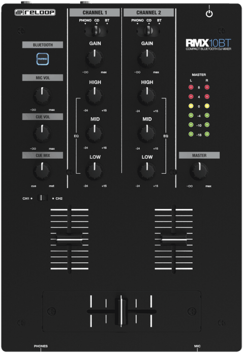 RELOOP RMX-10BT Mesa DJ de 2 canales RMX-10BT