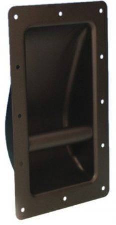 Adam Hall Hardware 34001 - Asa de acero Texturizado negro 34001