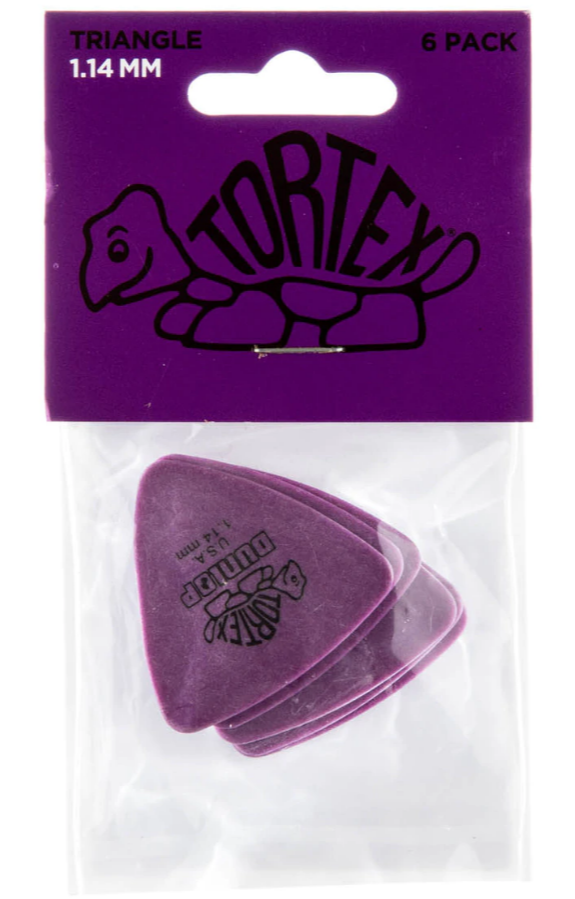 Dunlop Tortex Triangular de 1,14 mm Pack 6 Un. 431P114
