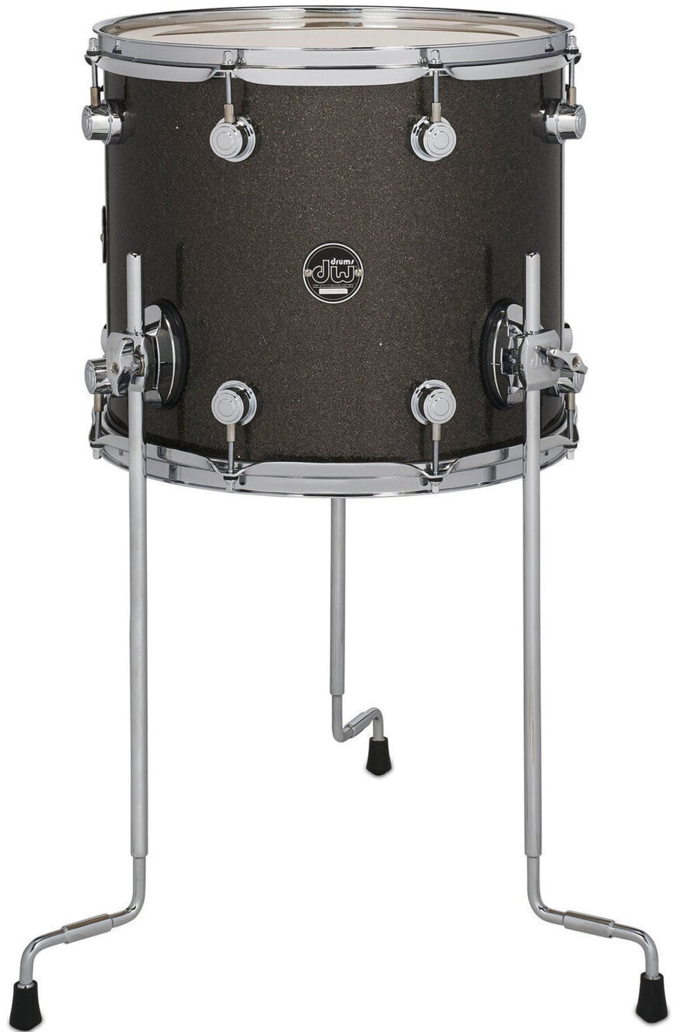 Drum Workshop Performance Tom Base Pewter Sparkle 14x12" Tom Base Pewter Sparkle 14 x 12"