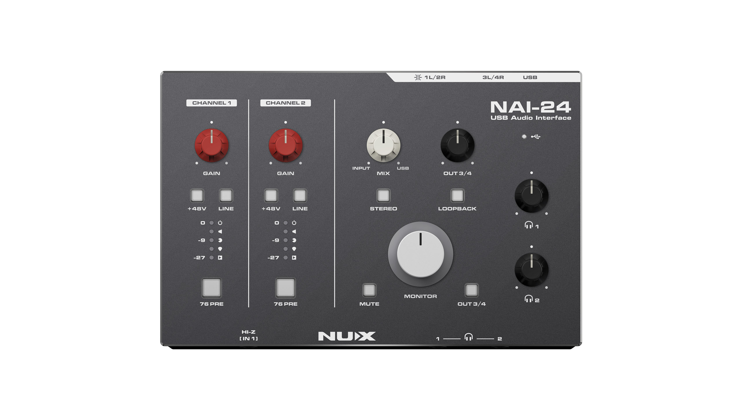 NUX NAI-24 Interface Audio USB NAI-24