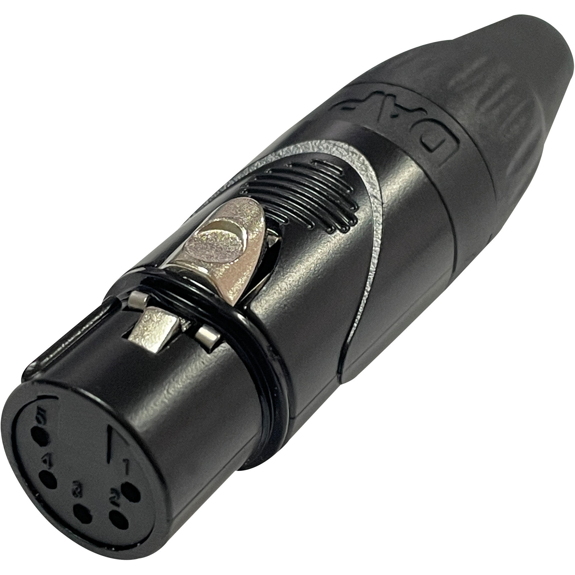 DAP Audio XLR 5P X-type - female Black end cap - nickel housing XFX205BB