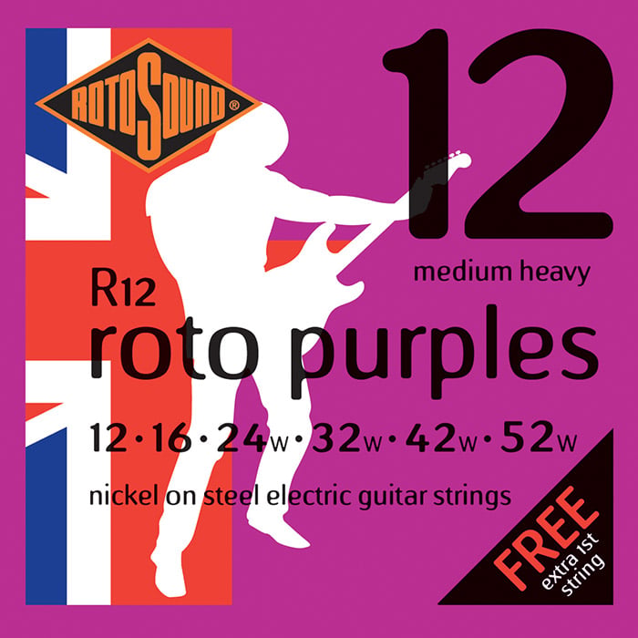 Rotosound Juego De Cuerdas  Para Guitarra Eléctrica 12-52 R12
