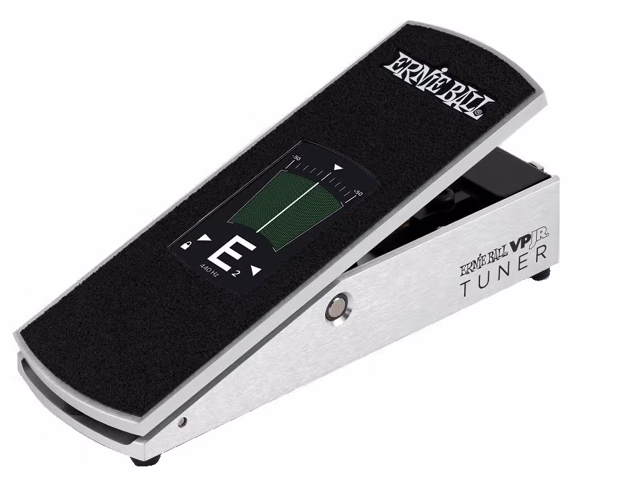 ERNIE BALL Pedal Volumen Junior Con Afinador (Pantalla Táctil) - Plateado EB6201