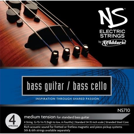 D´addario NS170 Juego de cuerdas para contrabajo eléctrico NS170 Electric Bass Cello