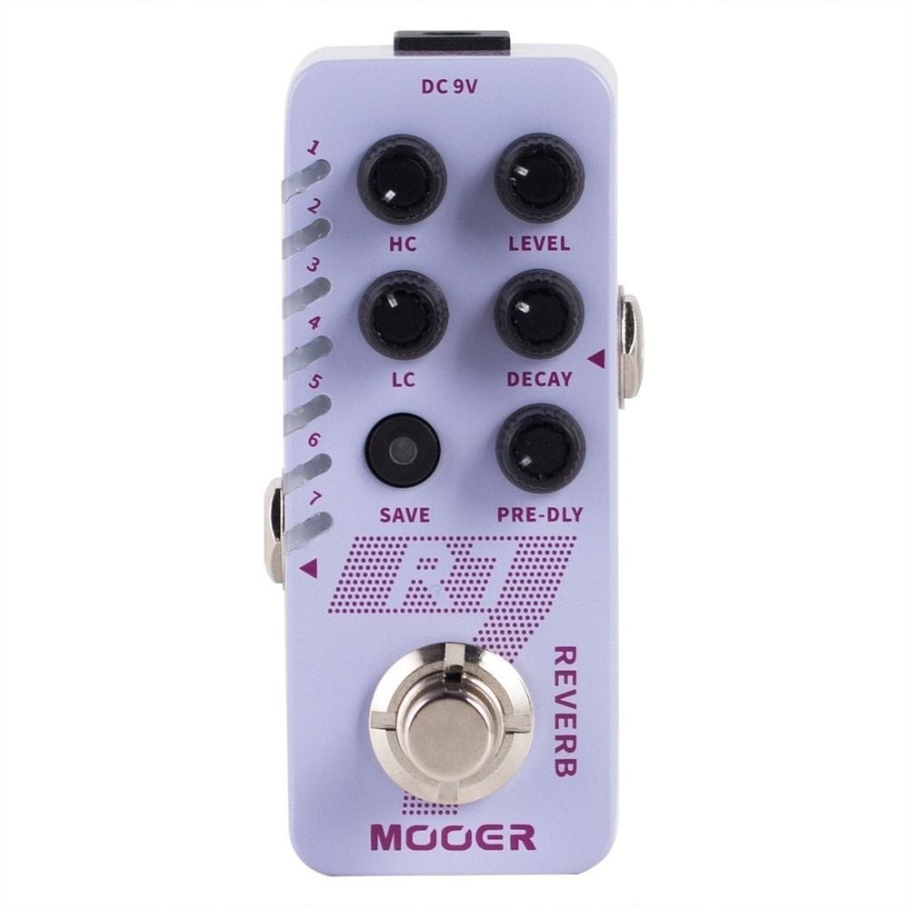 Mooer R7 Reverb Pedal de Efectos R7-Reverb