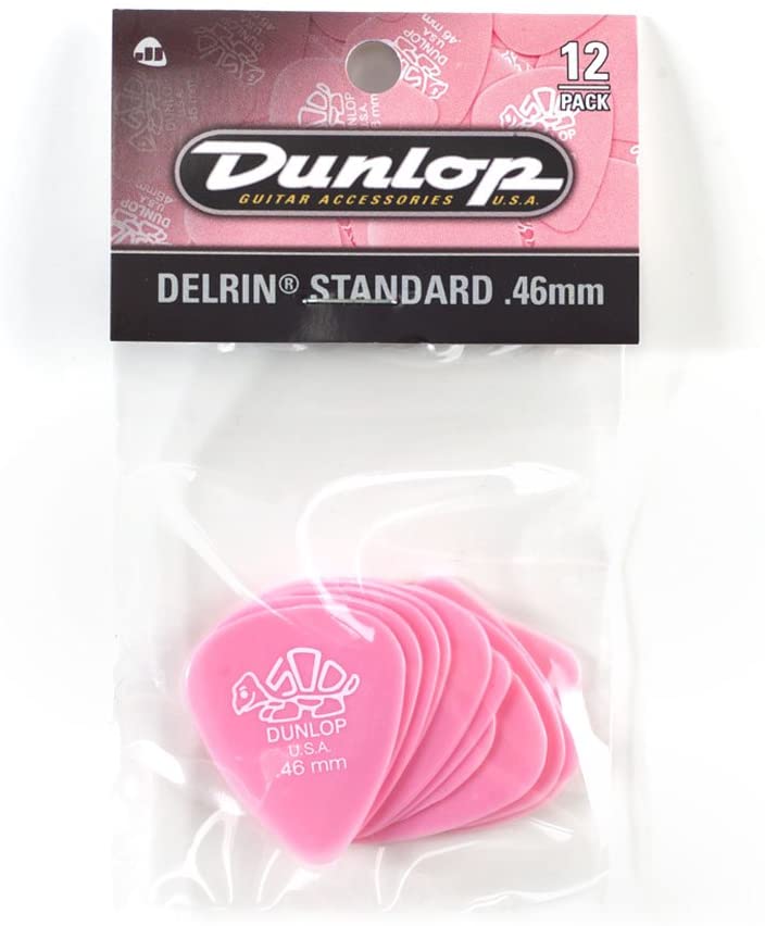 Dunlop Delrin Standard de 0,46 mm Pack 12 Un. 41P46