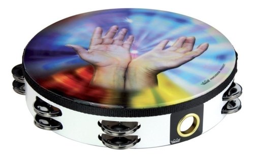 Remo 833442 Praise 10 Pulgadas "Sharing Hands" Pandereta 833442