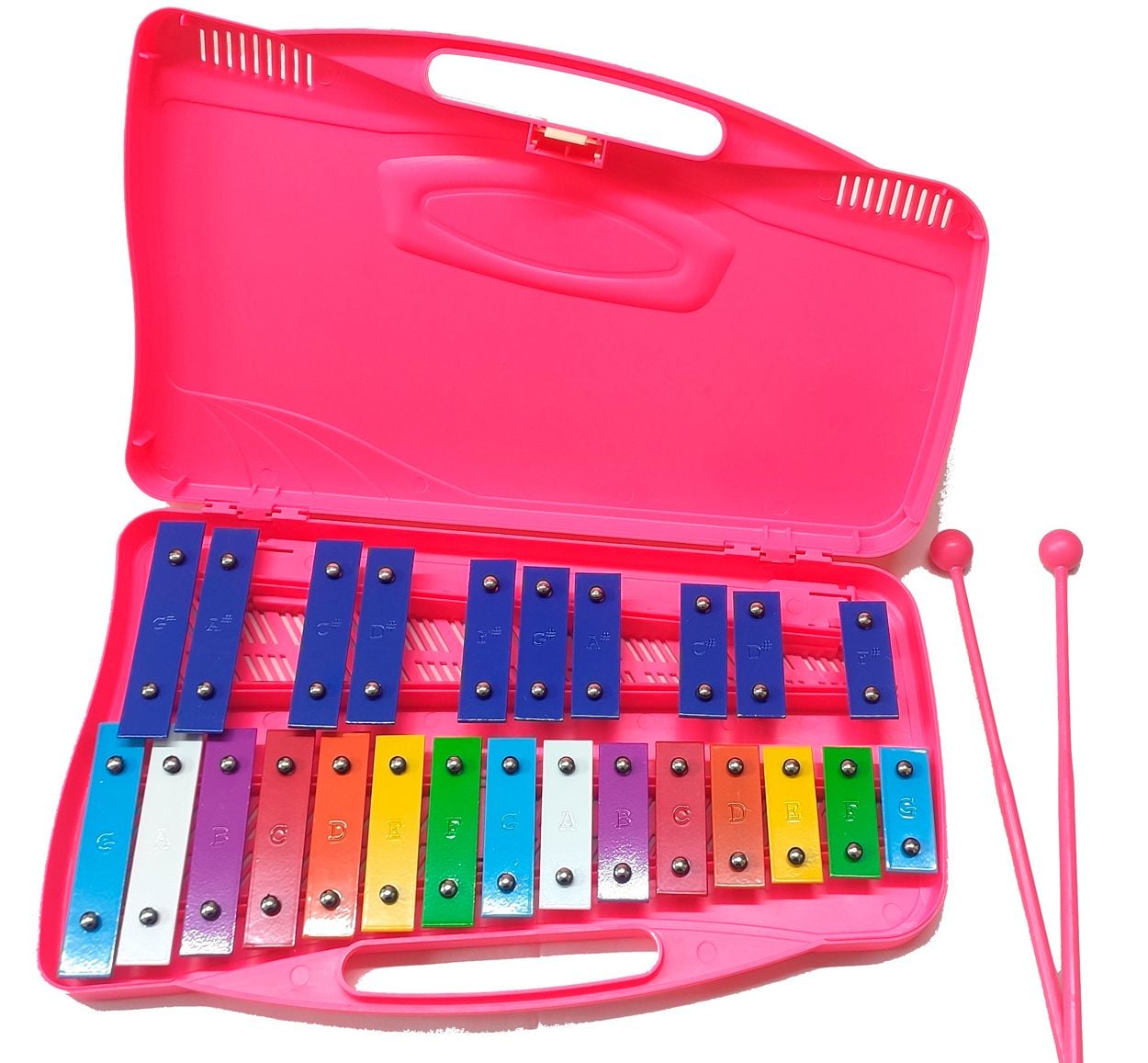 Alysée MT25-CR-PK. Metalófono Rosa MT25 CR-PK