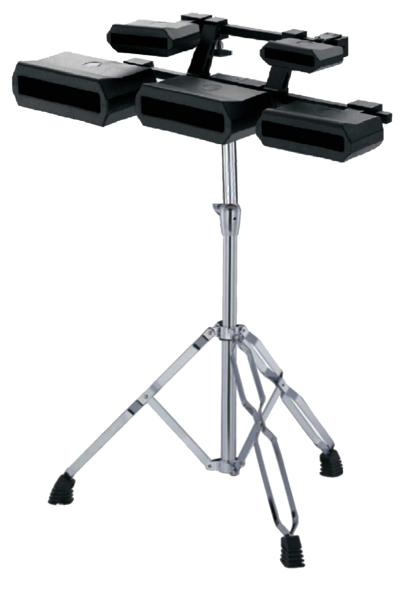 Jinbao Juego De 5 Cencerros Metal Con Soporte Dos Niveles JBCB05BB