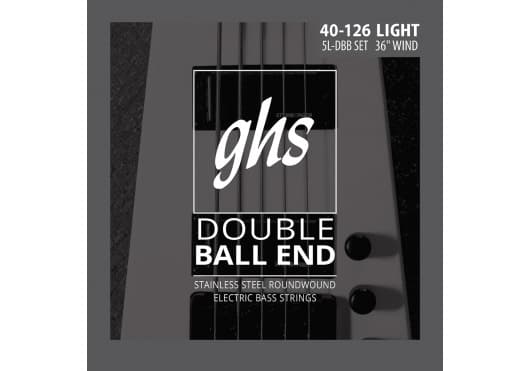 GHS Juego Bajo Double Ball Extra Light (5 St) 40-126 CGH5LDBB