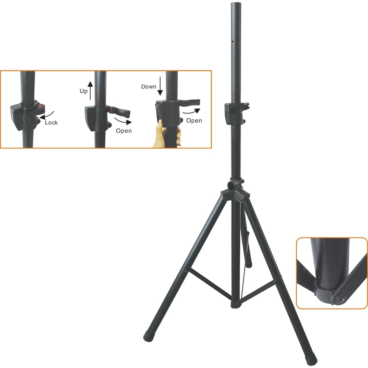 EK Audio Soporte Para Columna Con Sistema De Seguridad (Unidad) SS046