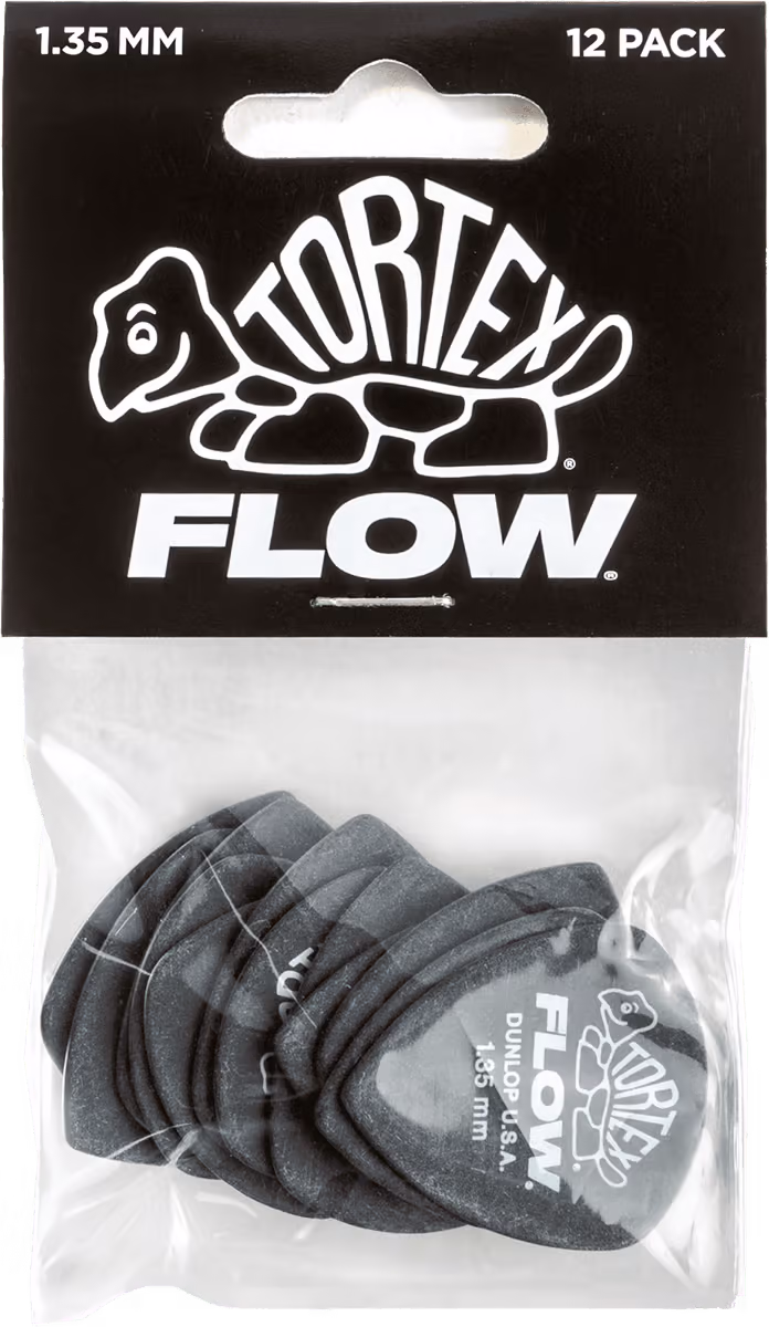 Dunlop Pack 12 Púas Tortex Flow - 1,35 Mm ADU558P135