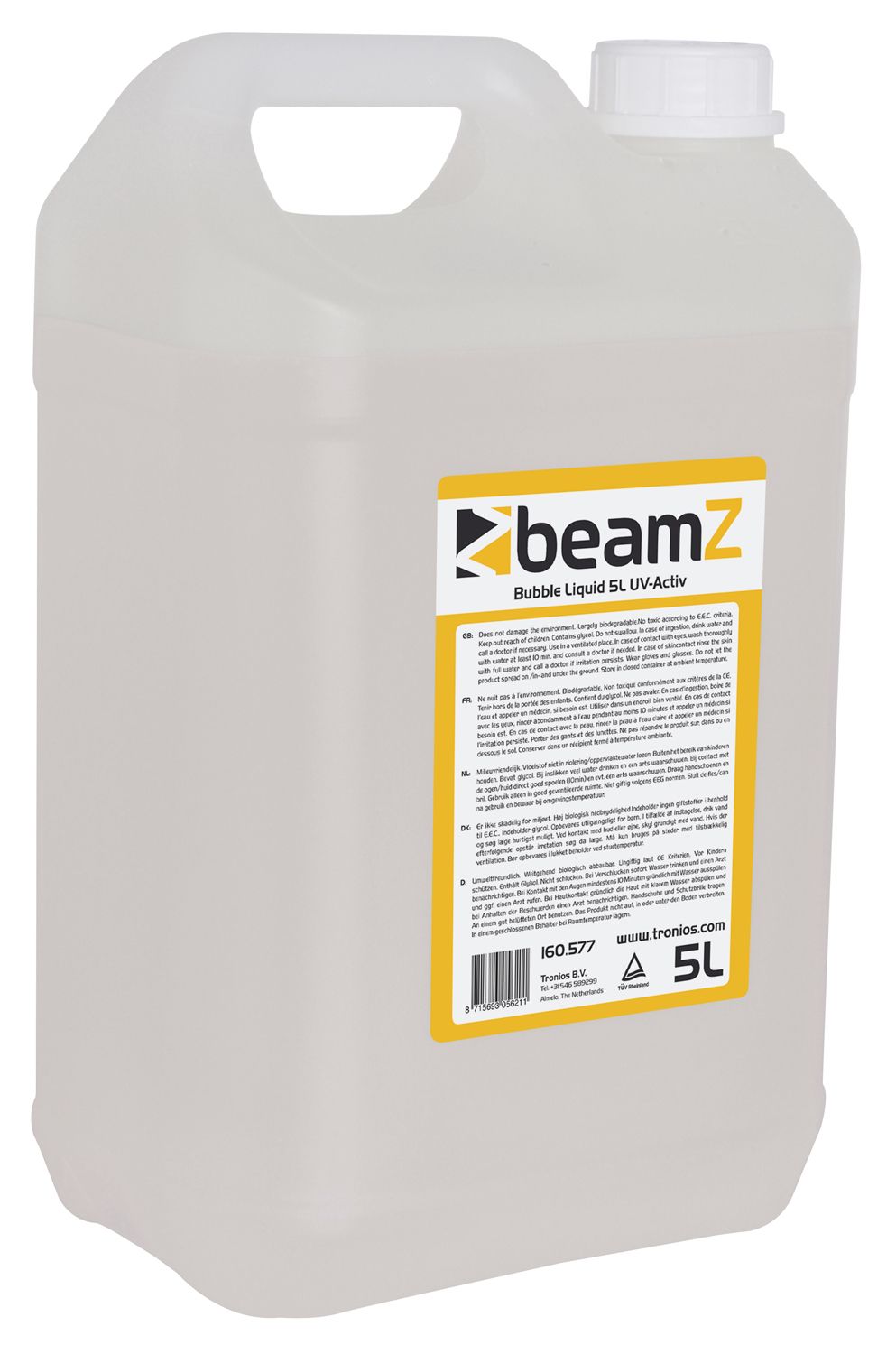 Beamz Liquido de burbujas UV 5 litros 160577 160577