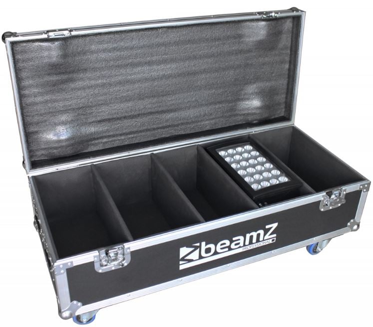 Beamz Professional Flightcase FL4 Para 4pcs Star-Color 240 o 360 Proyectores Wash 150697 Flightcase-FL4