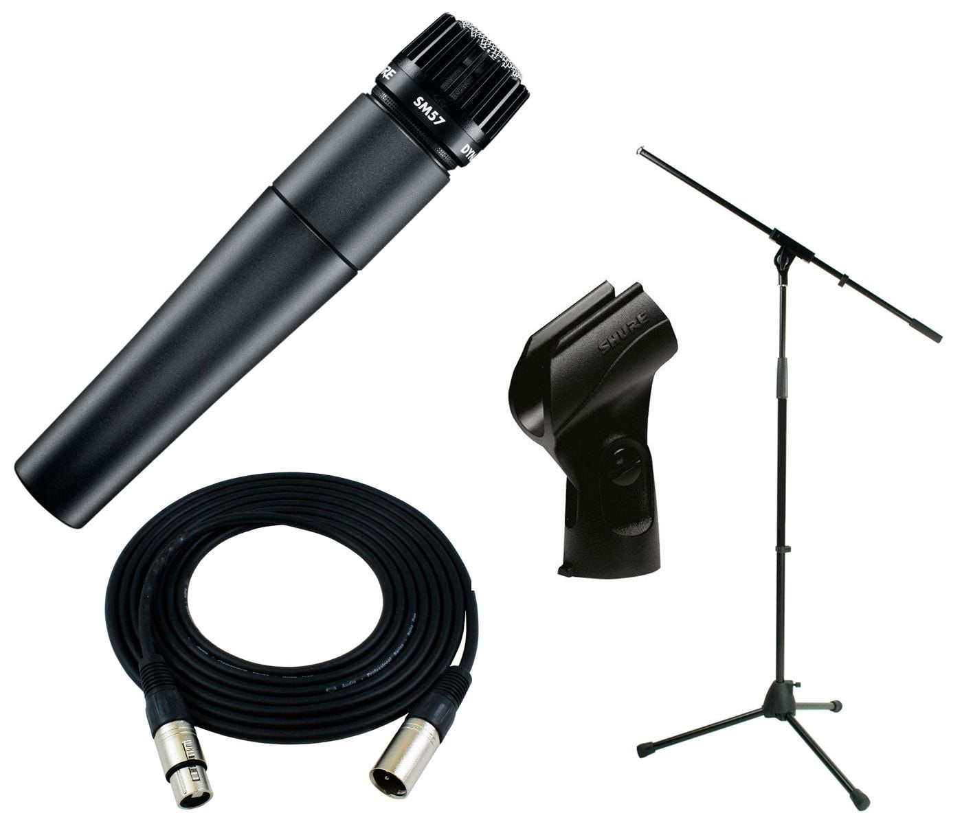 Shure SM57 LCE Pack + Soporte Jirafa + Cable XLR 6m SM57 LCE Pack