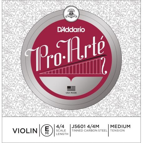 D´addario J5601 Cuerda Suelta Violín Pro Arte MI (E) 4/4 Tensión Media J5601-4/4 Pro Arte Violín E