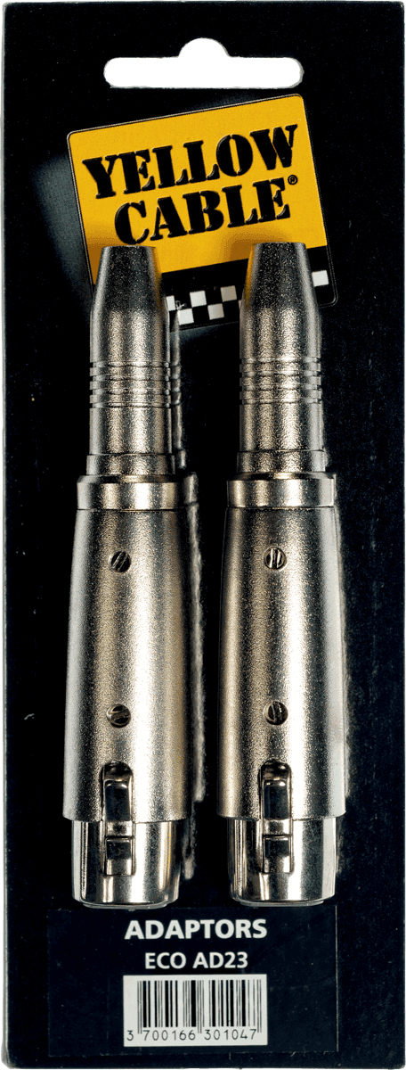 Yellow Cable ECO-AD23 Adaptador de Jack Stereo Hembra a 2 XLR Hembra ECOAD23