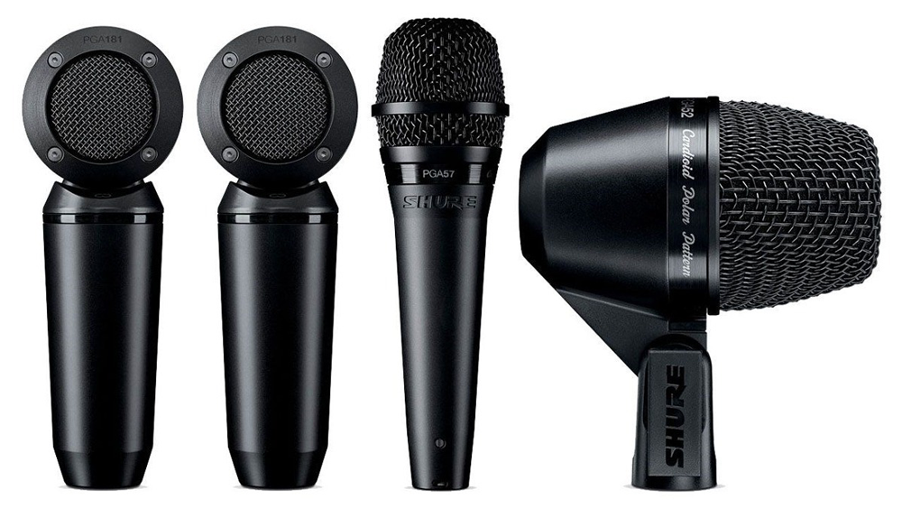 SHURE PGA STUDIO 1xPGA52 1xPGA57 2xPGA181, Accesorios y Maleta PGA STUDIO
