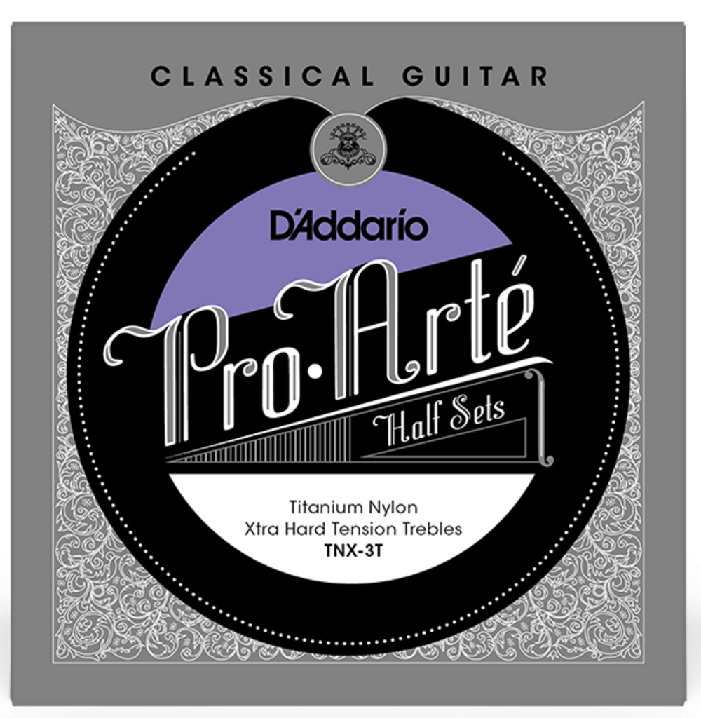 D Addario TNX-3T Cuerdas Guitarra Clasica Titanio de Agudos de Tensión Extra Dura TNX-3T 