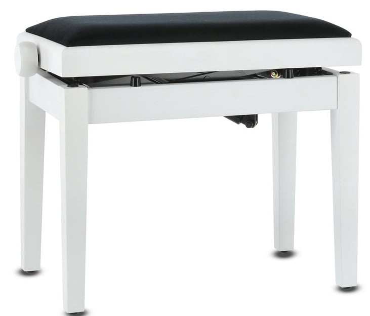 GEWA Deluxe Autolift Blanca Banqueta de Piano Deluxe Autolift Blanca