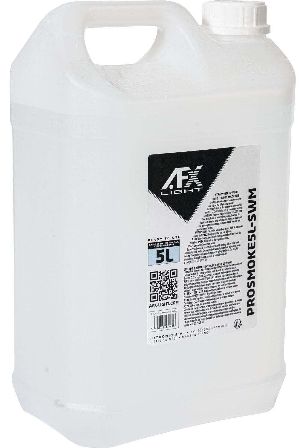AFX PROSMOKE5L-SWM Líquido de Humo Bajo PROFESSIONAL LOW FOG FLUID FOR WATER MACHINE