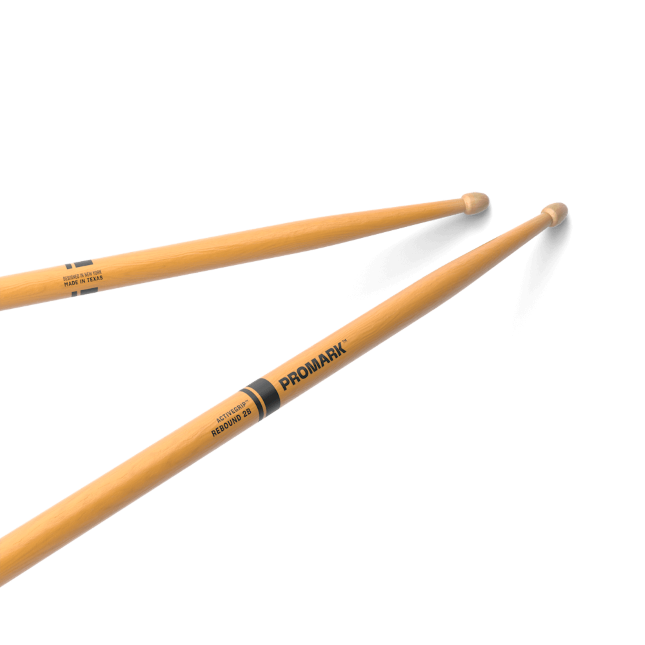 ProMark R2BAGC Baqueta Rebound 2B ActiveGrip Clear con punta de bellota R2BAGC