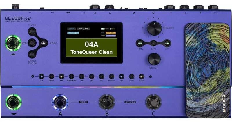 Mooer GE200 PRO LI Pedalera Multiefectos GE200 PRO LI