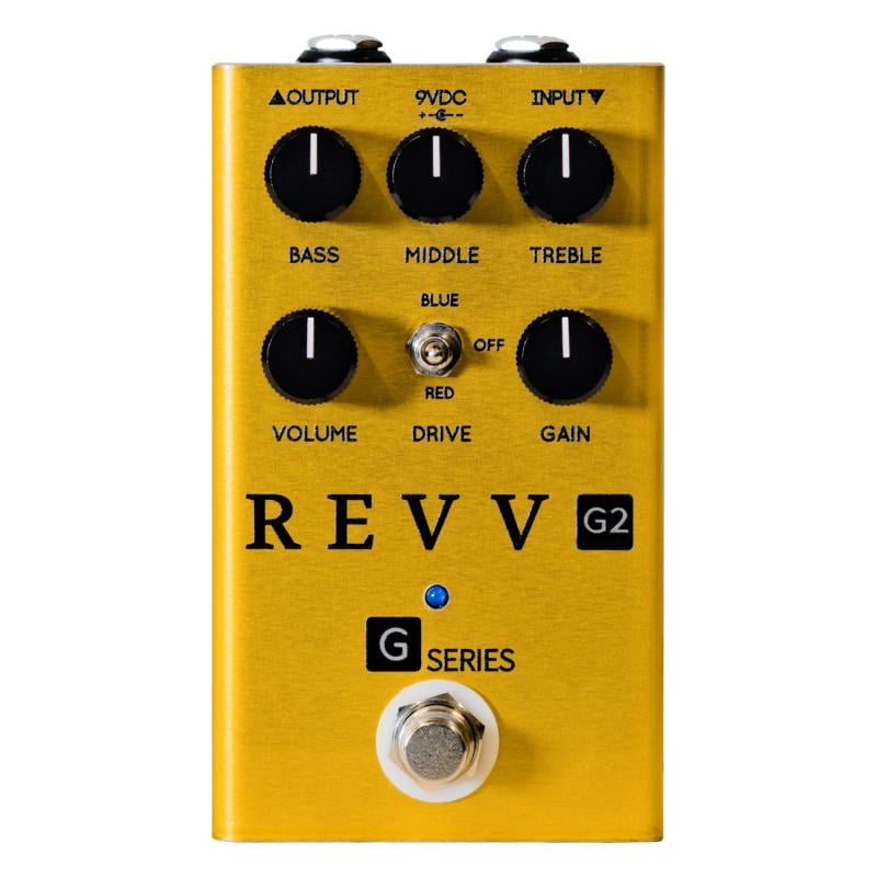 Revv G2 - Preamp/Overdrive Pedal, Gold RV-G2GD