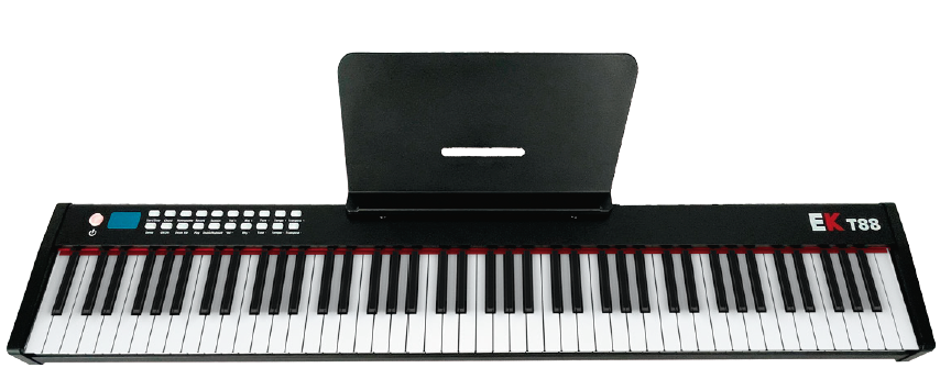 EK Audio Piano De Escenario Portable Con Bateria Recargable Negro t88Bk EKT88BK