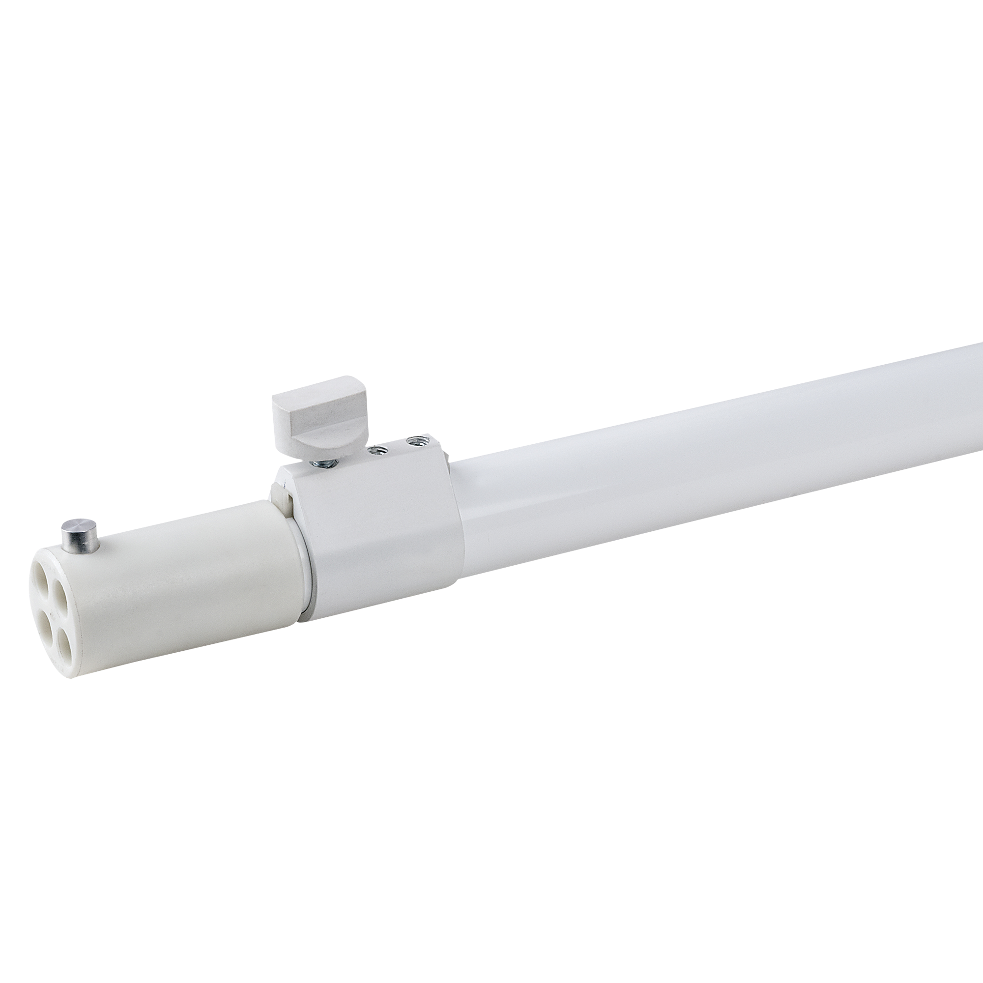 WENTEX Montante telescópico - 2 vas 120 - 180 cm (alto) - blanco 89326