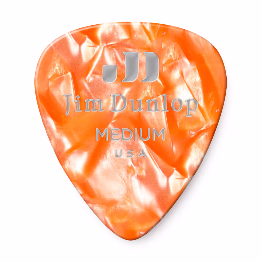 Dunlop Pack 72 Púas Genuine Celluloid Classic Naranja Perlado - Medium ADU483R08M