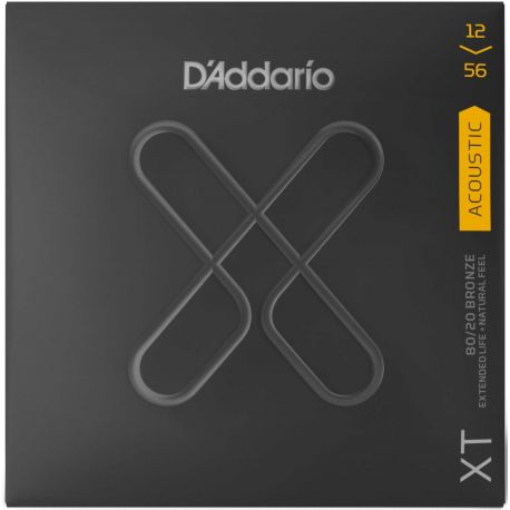 D Addario XTABR1256 Juego cuerdas para Guitarra Acústica XTABR1256 Light Top/Med.Bottom