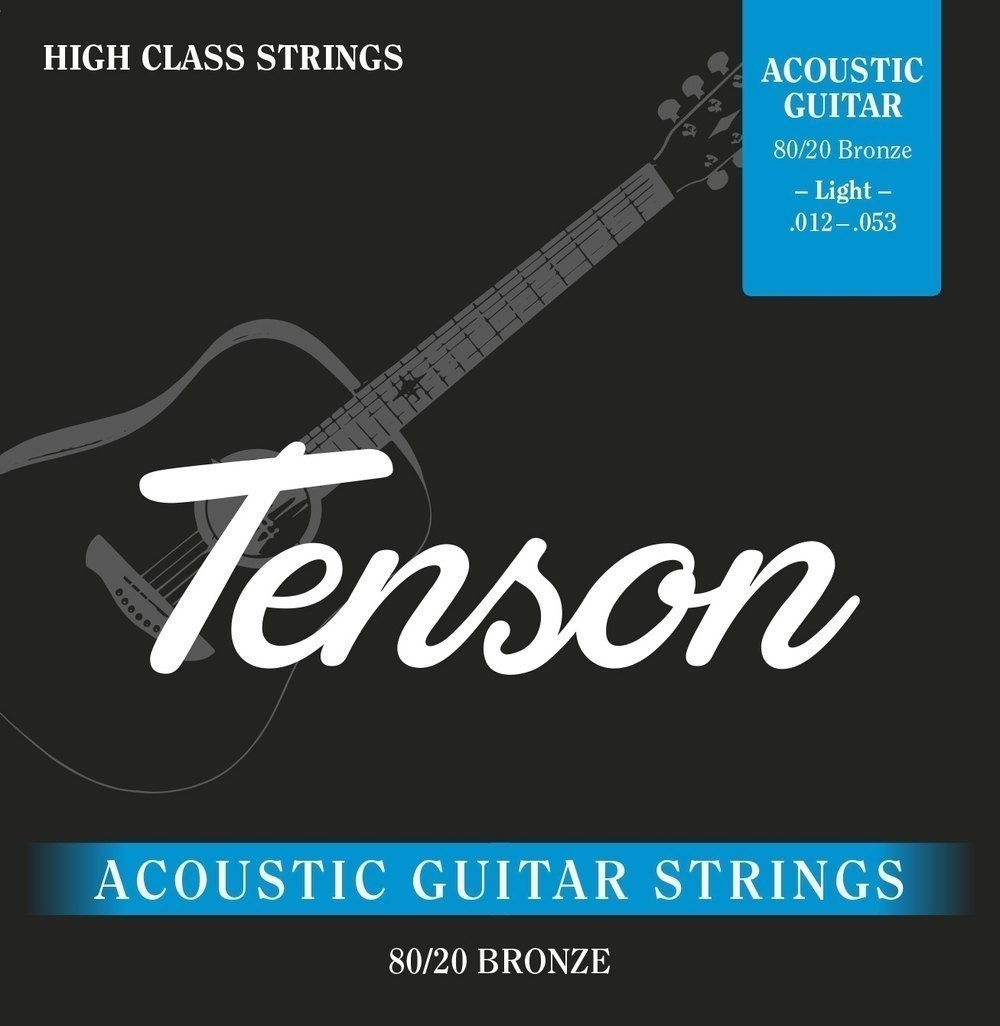 Gewa F600700 Cuerdas Guitarra Acústica Tenson Bronce .012-.053, Light F600700