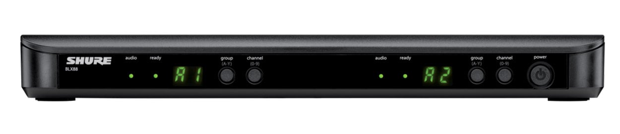 SHURE BLX88E K3E Receptor Inalámbrico BLX88 Dual de Superficie 606-630MHz BLX88E K3E