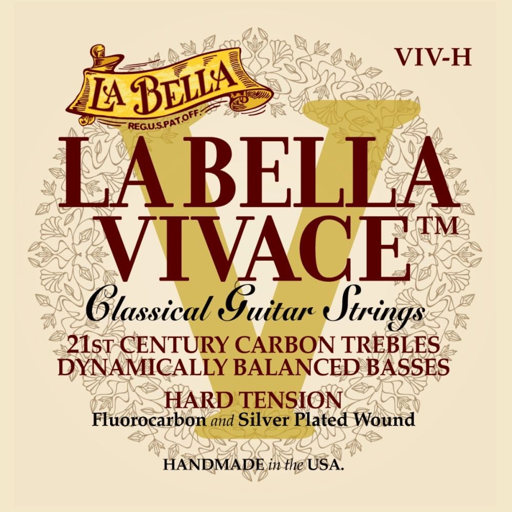 La Bella VIVH Juego De Cuerdas  Para Guitarra Clásica Tensión Fuerte VIVH