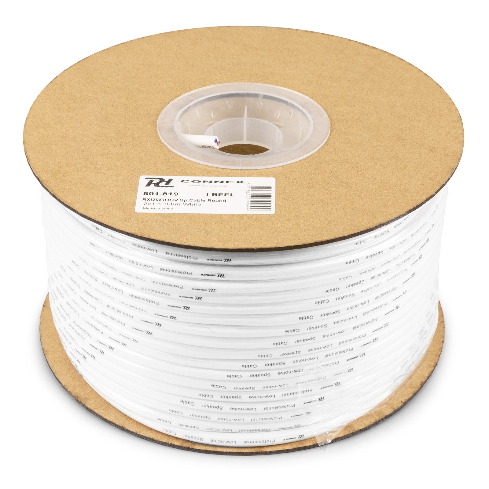 Power Dynamics RX12W 100V Bobina Cable 100m RX12W 100V Sp.Cable Round 2x1.5 100m