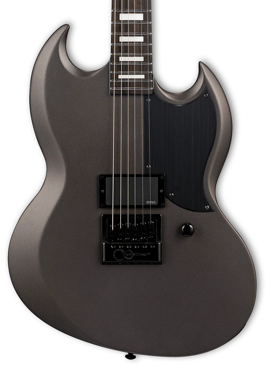 LTD Viper-1001 Evertune Charcoal Metallic Satin Guitarra Eléctrica Viper-1001 Evertune Charcoal Metallic Satin
