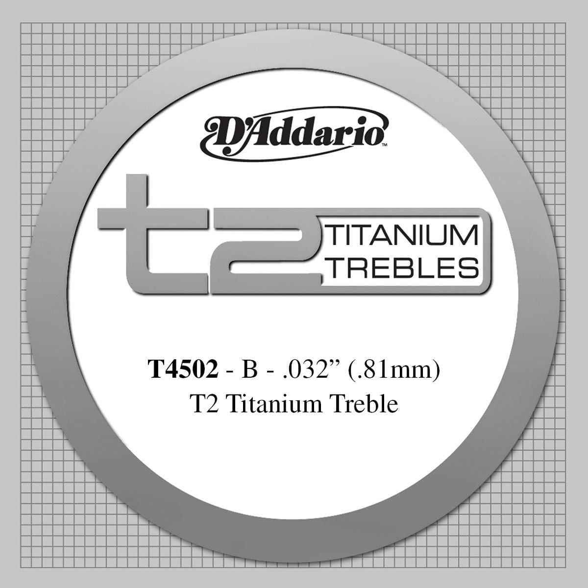 D´addario T4502 T2 Titanium Cuerda Suelta para Guitarra Española T4502 T2 Titanium