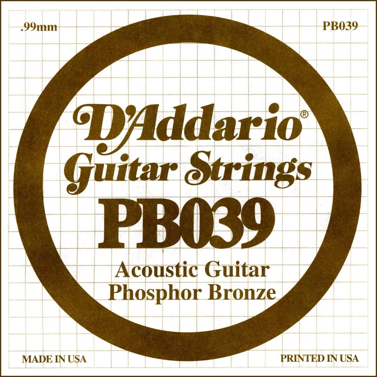 D´addario PB039 Cuerda Suelta para Guitarra Acústica PB039
