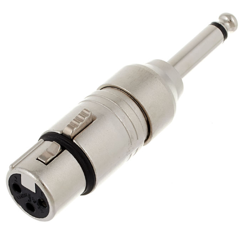 Neutrik NA2 FP Adaptador XLR Hembra a Jack Mono NA2 FP
