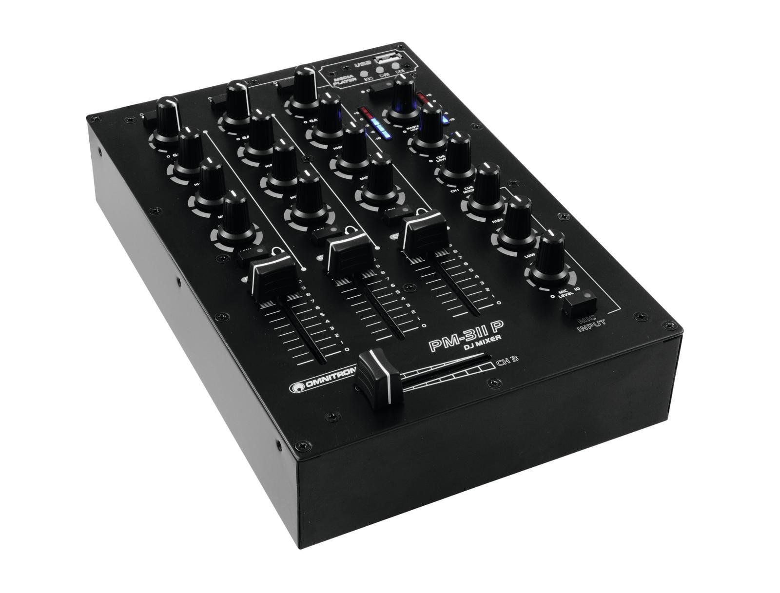 Omnitronic PM-311P Mezclador DJ con Reproductor USB PM-311P