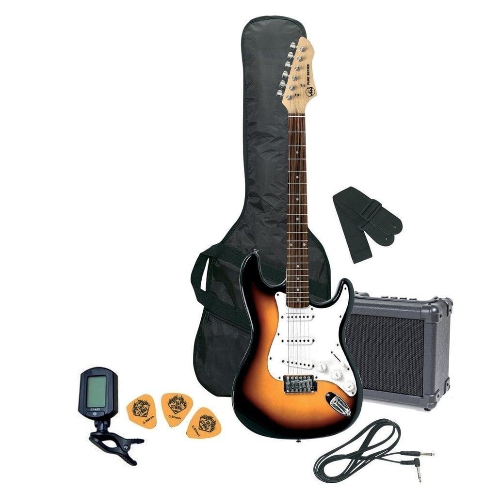 Gewa PS502543 Guitarra Eléctrica RC-100 Pack de Guitarra 3-TOne Sunburst PS502543