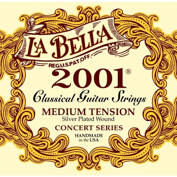 La Bella  B2001M Juego De Cuerdas  Para Clásica Tensión Media B2001M