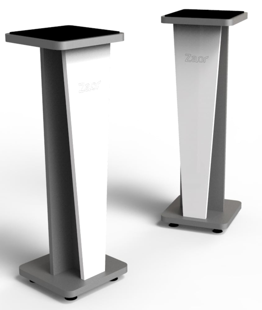 Zaor Stand Croce 36 White Gloss/Grey Soporte altavoz 2 unidades Stand Croce 36 White Gloss/Grey Soporte altavoz 2 