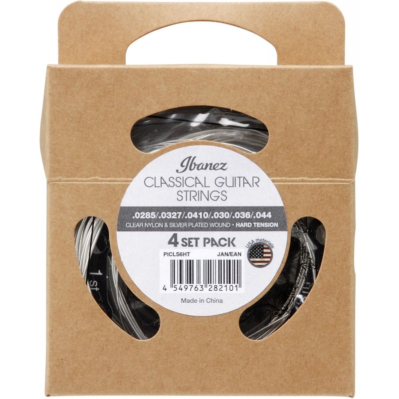Ibanez PICLS6HT Pack 4 Juego Cuerdas Guitarra Clásica PICLS6HT